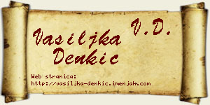 Vasiljka Denkić vizit kartica